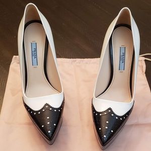 Prada 38 Wingtip Platform Heel  NEVER BEEN WORN
